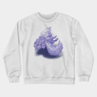 Purple Baba Yaga on the Breeze Crewneck Sweatshirt